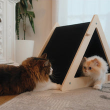 Load image into Gallery viewer, Noba Origin Le Tipi - Tente griffable pour chat - Noir - Triangle