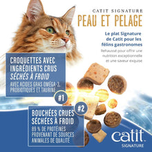 Load image into Gallery viewer, Nourriture Catit Signature avec cru séché à froid pour chats adultes - Repas de poisson océanique - Peau et pelage