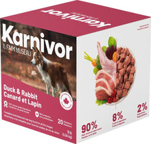 Load image into Gallery viewer, Nourriture crue pour chien Karnivor - Médaillon - Canard et lapin