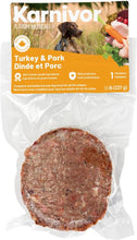 Load image into Gallery viewer, Nourriture crue pour chien Karnivor - Médaillon - Dinde et porc