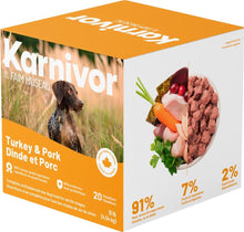 Load image into Gallery viewer, Nourriture crue pour chien Karnivor - Médaillon - Dinde et porc