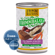 Load image into Gallery viewer, Canned dog food FROMMBALAYA - PORK, VEGETABLES AND RICE STEW