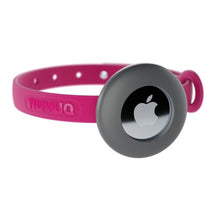 Load image into Gallery viewer, Nuvuq Collier ajustable avec attache de sécurité pour chat - Rose - Avec étui pour "Airtag" gris