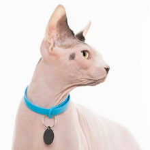 Load image into Gallery viewer, Nuvuq Collier ajustable avec attache de sécurité pour chat, Bleu bleuet