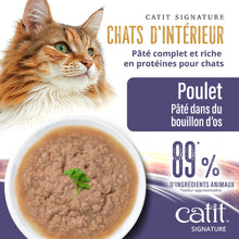 Load image into Gallery viewer, Pâté Catit Signature - Poulet dans du bouillon d’os pour chats d’intérieur