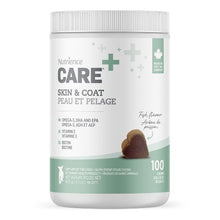 Load image into Gallery viewer, Suppléments Nutrience Care pour chiens - Peau et pelage - 100 bouchées tendres 400 gr