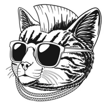 Load image into Gallery viewer, Tasse en céramique-Thème animaux-Chat Punk