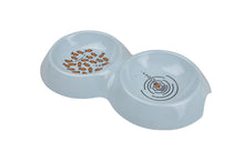 Load image into Gallery viewer, Van Ness "Ecoware" Double Bowl for Cats, White 2 x 8 fl oz.