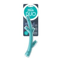Load image into Gallery viewer, Bâton Duo Zeus, parfum de poulet, turquoise, petit, 23 cm (9 po)