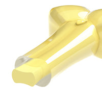 Load image into Gallery viewer, Os Duo Zeus, parfum de noix de coco, jaune, 18 cm (7 po)