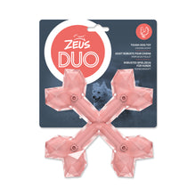 Load image into Gallery viewer, Os croisés Duo Zeus, parfum de poulet, corail, 15 cm (6 po)