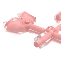 Load image into Gallery viewer, Os croisés Duo Zeus, parfum de poulet, corail, 15 cm (6 po)