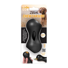 Load image into Gallery viewer, Zeus jouet Chewchasers en caoutchouc pour gâterie - Arachide - Noir