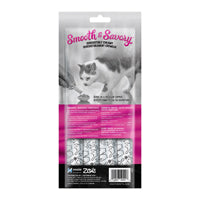 Load image into Gallery viewer, Régals à lécher Smooth & Savory Zoë pour chats, Saumon et crevettes, paquet de 4