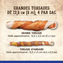 Load image into Gallery viewer, Torsades Better Than Rawhide Zoë pour chiens, poulet rôti avec thym et romarin, 152 g