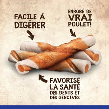 Load image into Gallery viewer, Torsades Better Than Rawhide Zoë pour chiens, poulet rôti avec thym et romarin, 152 g