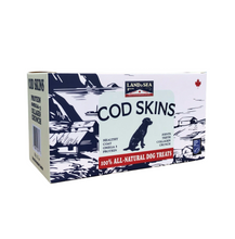 Load image into Gallery viewer, Land & Sea Gâteries Pour Chien, Peau De Morue Séchée, Coupée, 10x50gr