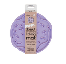 Load image into Gallery viewer, Dexypaws Tapis De Léchage Stimulant En Forme De Beignet, Mauve
