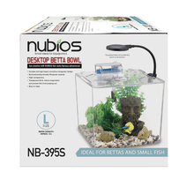 Load image into Gallery viewer, Aquarium carré NUBIOS LG 12 LITRES, (3,7 gal)