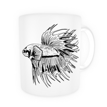 Load image into Gallery viewer, Tasse en céramique-Thème animaux-Betta Crown Tail
