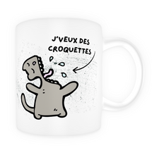 Load image into Gallery viewer, Tasse en céramique-Thème animaux- Je veux des croquettes