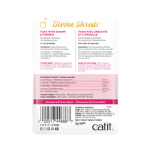 Load image into Gallery viewer, Garniture Divine Shreds pour chats, Thon avec crevette et citrouille, 75 g - Boutique Le Jardin Des Animaux -Gâterie pour chatBoutique Le Jardin Des Animaux44686