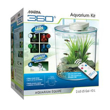 Load image into Gallery viewer, Aquarium équipé 360 Marina, 10 L (2,65 gal US) - Boutique Le Jardin Des Animaux -AquariumBoutique Le Jardin Des Animaux12852