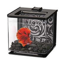Load image into Gallery viewer, Aquarium équipé EZ Care Marina pour betta, noir, 2,5 L (0,7 gal US) - Boutique Le Jardin Des Animaux -AquariumBoutique Le Jardin Des Animaux13358