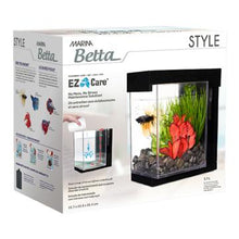 Load image into Gallery viewer, Aquarium Style Marina pour betta, noir, 3,7 L (1 gal US) - Boutique Le Jardin Des Animaux -AquariumBoutique Le Jardin Des Animaux13367