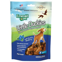 Load image into Gallery viewer, Biscuits santé Little Duckies Canard et bleuet, pour chien, Emerald Pet - Boutique Le Jardin Des Animaux -Gâterie pour chienBoutique Le Jardin Des AnimauxEMT00424
