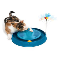 Load image into Gallery viewer, Circuit 3 en 1 avec balle, bandes de massage et herbe à chat Catit Play, bleu, 36 cm (14 po) - Boutique Le Jardin Des Animaux -Jouet chatBoutique Le Jardin Des Animaux-43001