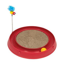 Load image into Gallery viewer, Circuit 3 en 1 avec balle et planche à griffer Catit Play, rouge, 36 cm (14 po) - Boutique Le Jardin Des Animaux -Jouet chatBoutique Le Jardin Des Animaux43000