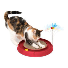Load image into Gallery viewer, Circuit 3 en 1 avec balle et planche à griffer Catit Play, rouge, 36 cm (14 po) - Boutique Le Jardin Des Animaux -Jouet chatBoutique Le Jardin Des Animaux43000