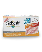 Load image into Gallery viewer, Conserve pour chat Schesir - Poulet et citrouille paquet de 6 - Boutique Le Jardin Des Animaux -conserve pour chatBoutique Le Jardin Des Animauxc-53083