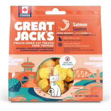 Load image into Gallery viewer, Gâteries lyophilisées pour chat Great Jack's - Saumon - Boutique Le Jardin Des Animaux -Gâterie pour chatBoutique Le Jardin Des Animauxcay01184