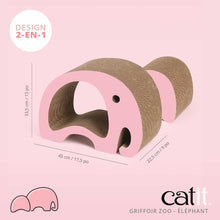 Load image into Gallery viewer, Griffoir Zoo Catit, éléphant, 2 en 1 - Boutique Le Jardin Des Animaux -Griffoir, meuble et litBoutique Le Jardin Des Animaux42508