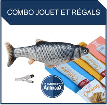Load image into Gallery viewer, Jouet pour chat poisson dansant + 2 tubes Catit Creamy - Boutique Le Jardin Des Animaux -Jouet chatBoutique Le Jardin Des Animauxvp1568 + Creamy