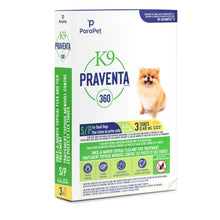 Load image into Gallery viewer, K9 Praventa 360 traitement contre les puces et les tiques pour chiens de petite taille jusqu’à 4,5 kg, 3 ou 6 tubes - Boutique Le Jardin Des Animaux -anti-parasitaire pour chatBoutique Le Jardin Des Animaux73860