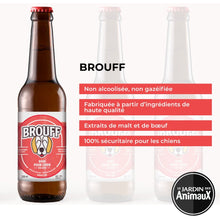 Load image into Gallery viewer, La bière pour chiens Brouff, 250 ml. par bouteille - Boutique Le Jardin Des Animaux -Gâterie pour chienBoutique Le Jardin Des AnimauxBR001960