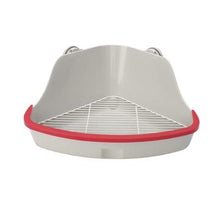Load image into Gallery viewer, Living World Bac à litières gris et rouge avec grillage large pour petits mammifères - Boutique Le Jardin Des Animaux -litière pour petit mammifèreBoutique Le Jardin Des Animaux61767
