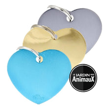 Load image into Gallery viewer, Médaille collection basic, COEUR GRAND, couleurs variées - Boutique Le Jardin Des Animaux -médailleBoutique Le Jardin Des Animaux