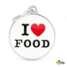 Load image into Gallery viewer, Médaille collection Charms, "I LOVE FOOD", GRAND - Boutique Le Jardin Des Animaux -médailleBoutique Le Jardin Des AnimauxCH17LOVEFOOD