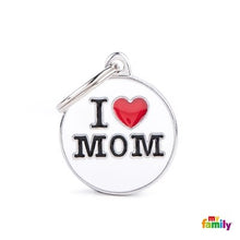 Load image into Gallery viewer, Médaille collection Charms, "I LOVE MOM", MOYEN - Boutique Le Jardin Des Animaux -médailleBoutique Le Jardin Des AnimauxCH17MLOVEMOM