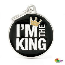 Load image into Gallery viewer, Médaille collection Charms, "I'M THE KING", GRAND - Boutique Le Jardin Des Animaux -médailleBoutique Le Jardin Des AnimauxCH17KING