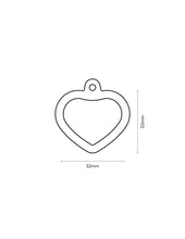 Load image into Gallery viewer, Médaille collection Hushtag , COEUR ALUMINIUM ROSE, CONTOUR ROSE - Boutique Le Jardin Des Animaux -médailleBoutique Le Jardin Des AnimauxHTA02PINK