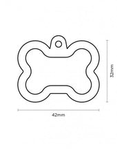 Load image into Gallery viewer, Médaille collection Hushtag , OS ALUMINIUM NOIR, CONTOUR NOIR - Boutique Le Jardin Des Animaux -médailleBoutique Le Jardin Des AnimauxHTA01BLACK