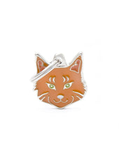 Load image into Gallery viewer, Médaille pour chat collection Friends, MAINE COON, Couleurs variées - Boutique Le Jardin Des Animaux -médailleBoutique Le Jardin Des AnimauxMF39ORANGE