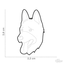 Load image into Gallery viewer, Médaille pour chien collection Friends, BERGER ALLEMAND, Couleurs variées - Boutique Le Jardin Des Animaux -médailleBoutique Le Jardin Des AnimauxMF14BLACK