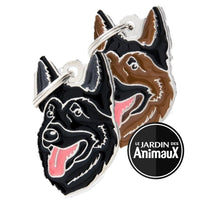Load image into Gallery viewer, Médaille pour chien collection Friends, BERGER ALLEMAND, Couleurs variées - Boutique Le Jardin Des Animaux -médailleBoutique Le Jardin Des AnimauxMF14BLACK