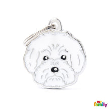 Load image into Gallery viewer, Médaille pour chien collection Friends, BICHON BOLONAIS - Boutique Le Jardin Des Animaux -médailleBoutique Le Jardin Des AnimauxMF11N